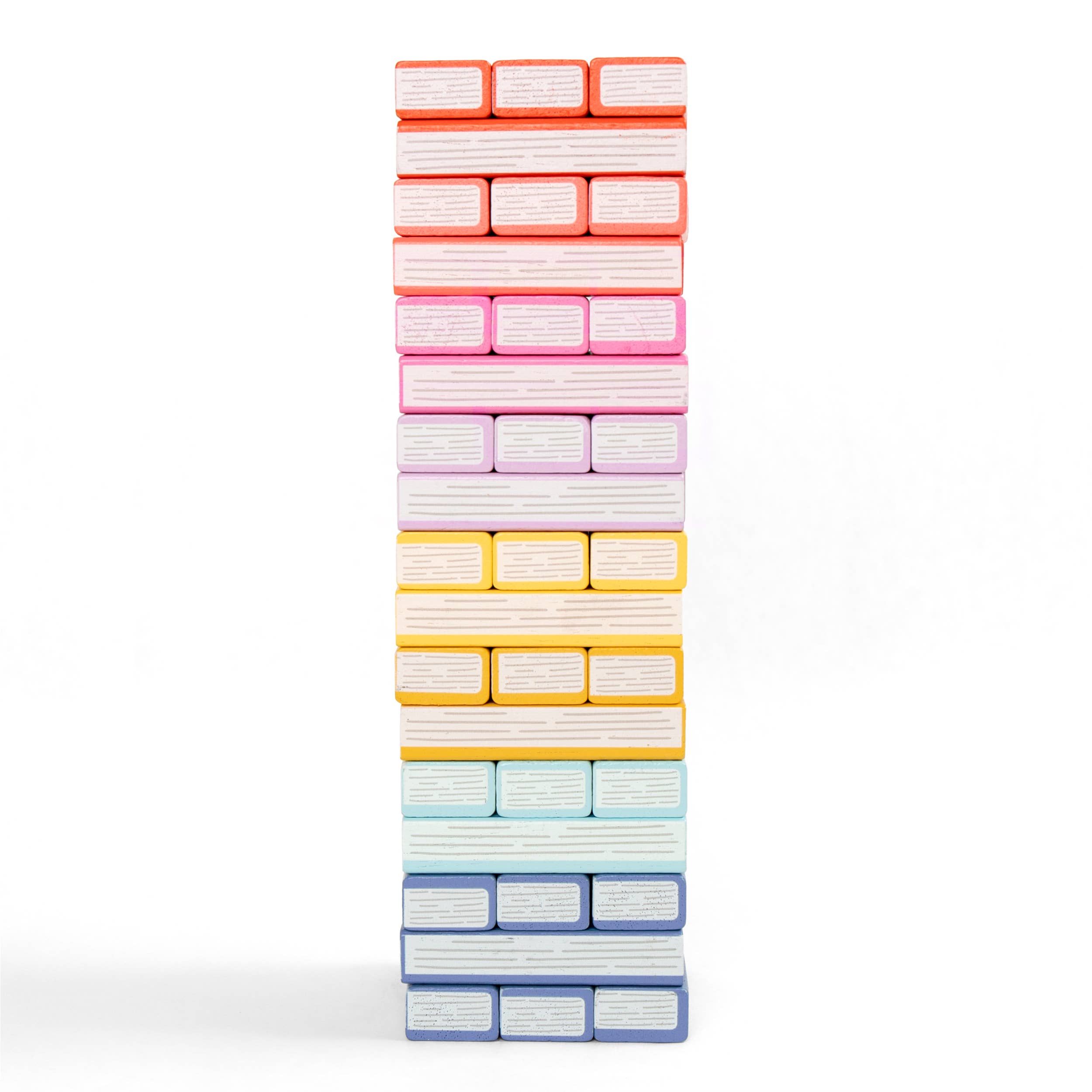 Tumbling Book Stack Jenga - Wooden Block Stacking & Balance Game (slight damage)