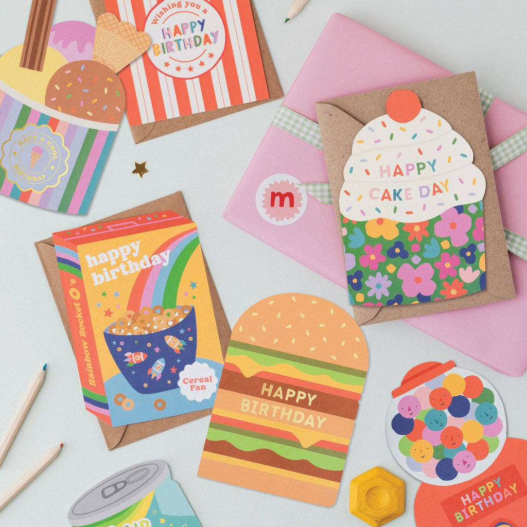 Popcorn Birthday Card