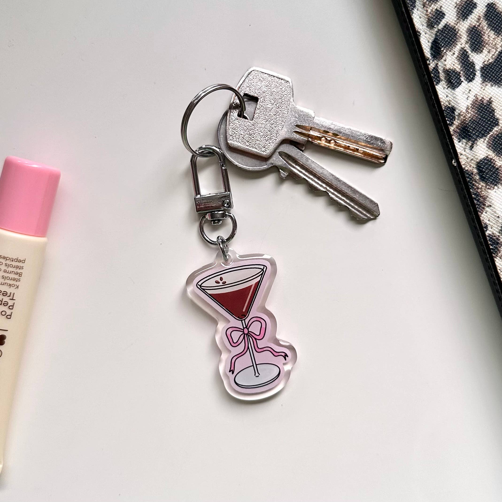 Espresso Martini Keyring Drinks Cocktails Friends Girly Gift