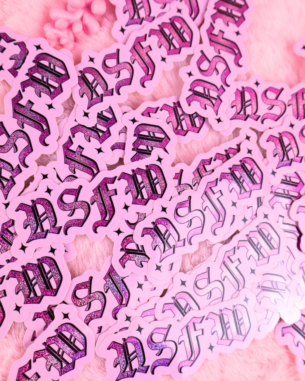 NSFW Glitter Vinyl Bookish Waterproof Sticker