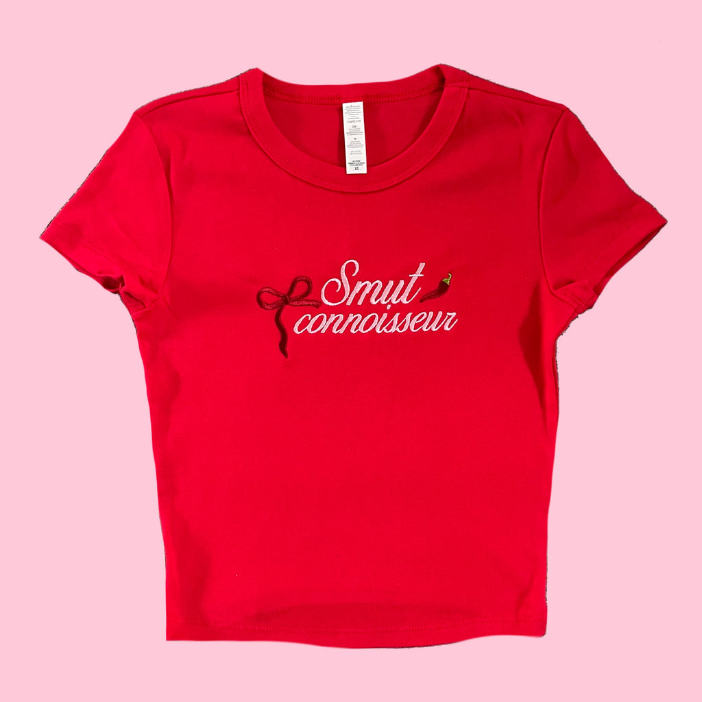 “Smut Connoisseur” - Embroidered T-Shirt