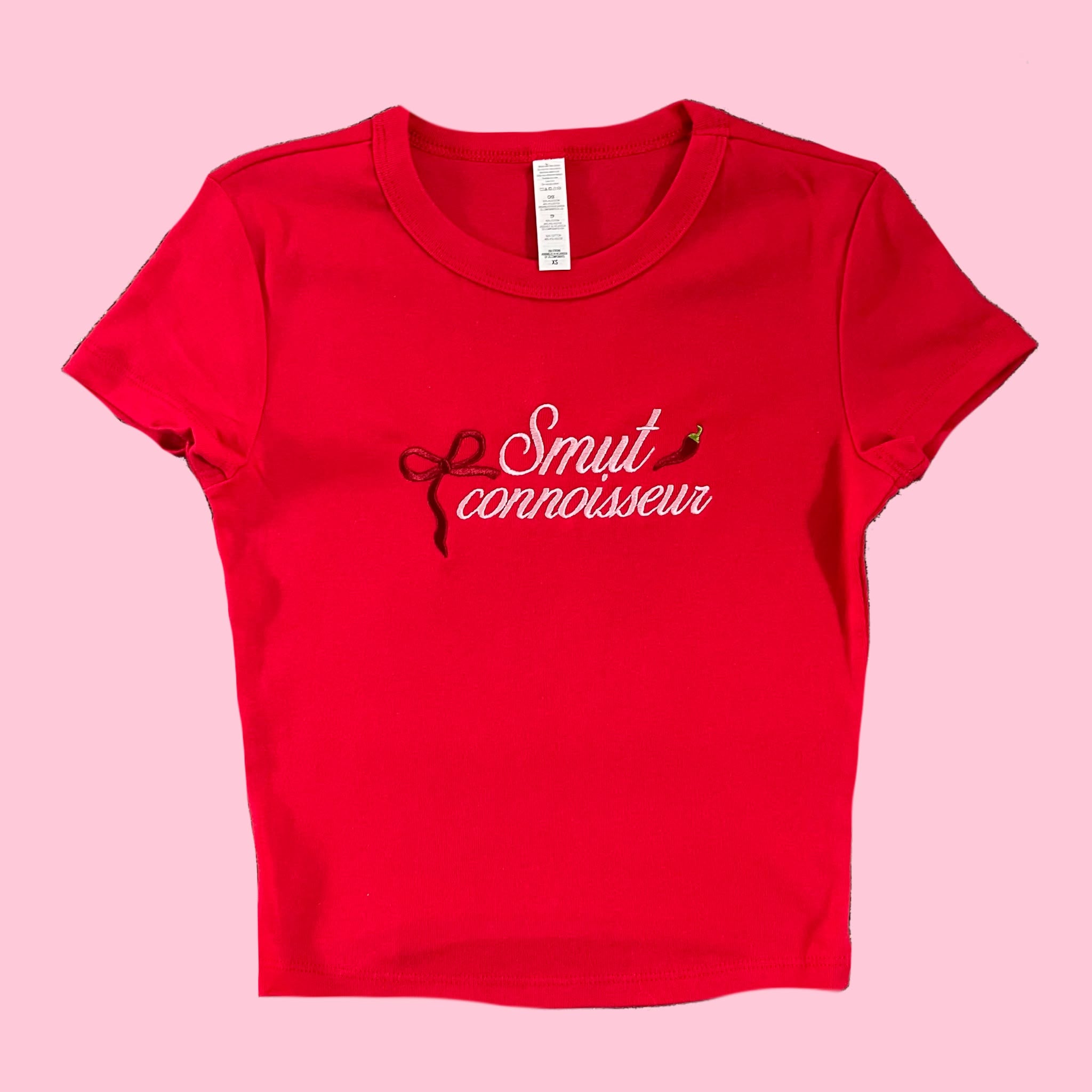 “Smut Connoisseur” - Embroidered T-Shirt