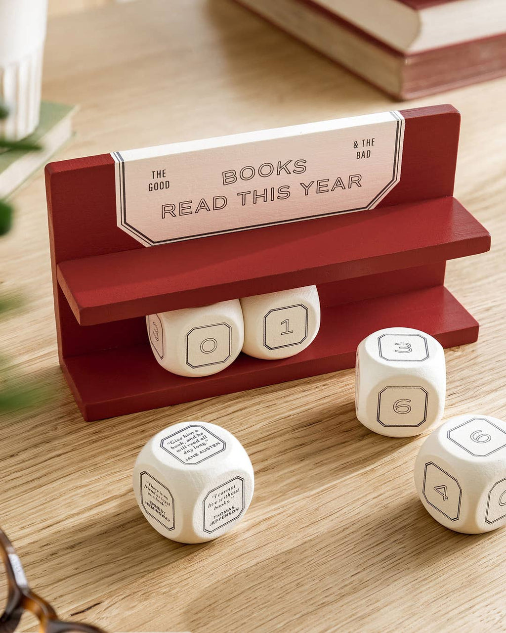 The Reading Room Wooden Book Counter