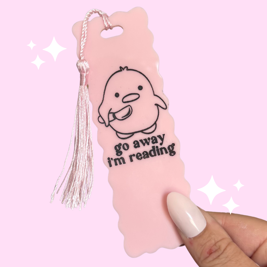 Go Away Duck Book Mark (Quirky, Funky, Kawaii,Y2K)