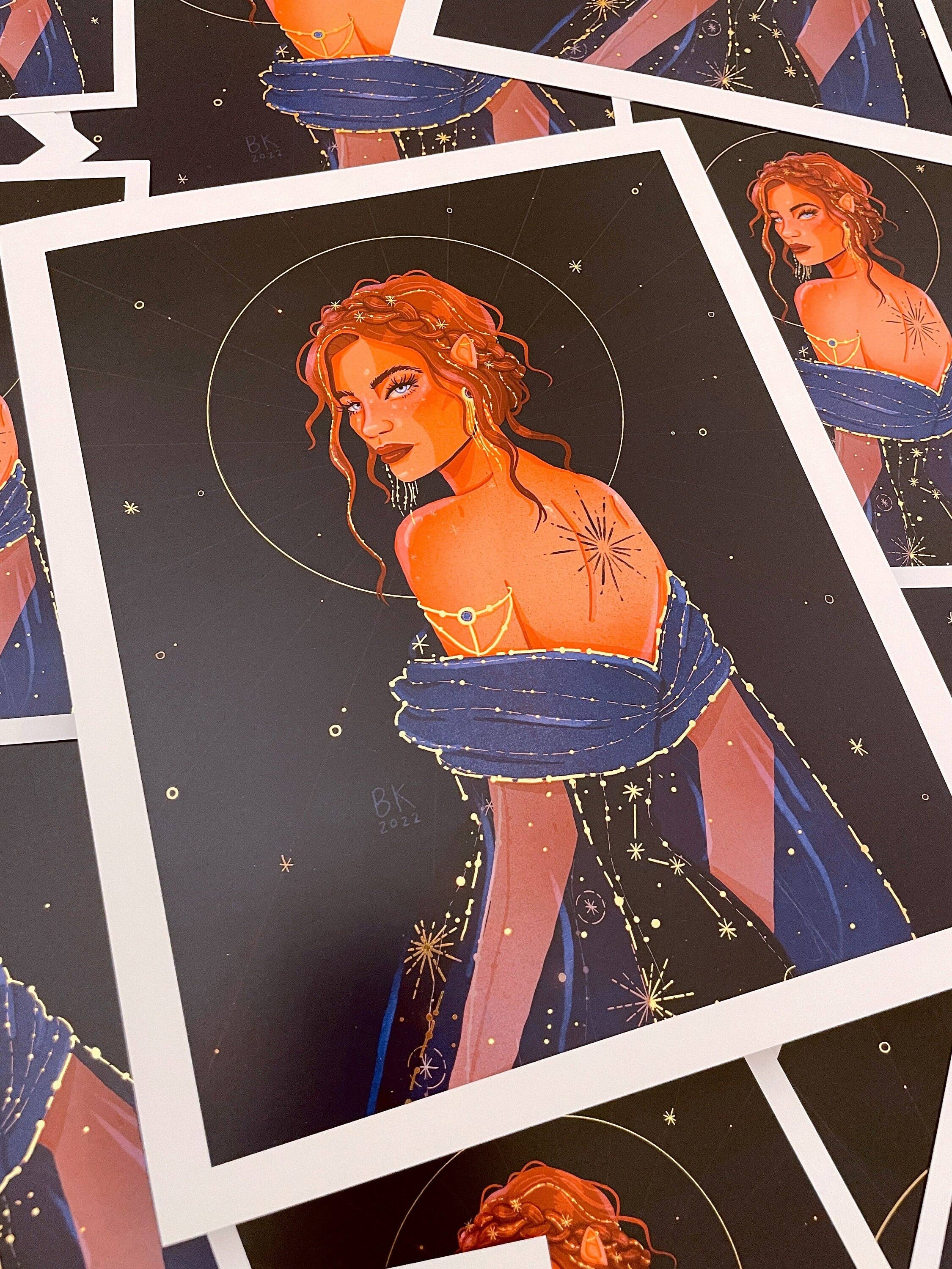 Nesta Gold Foil Print