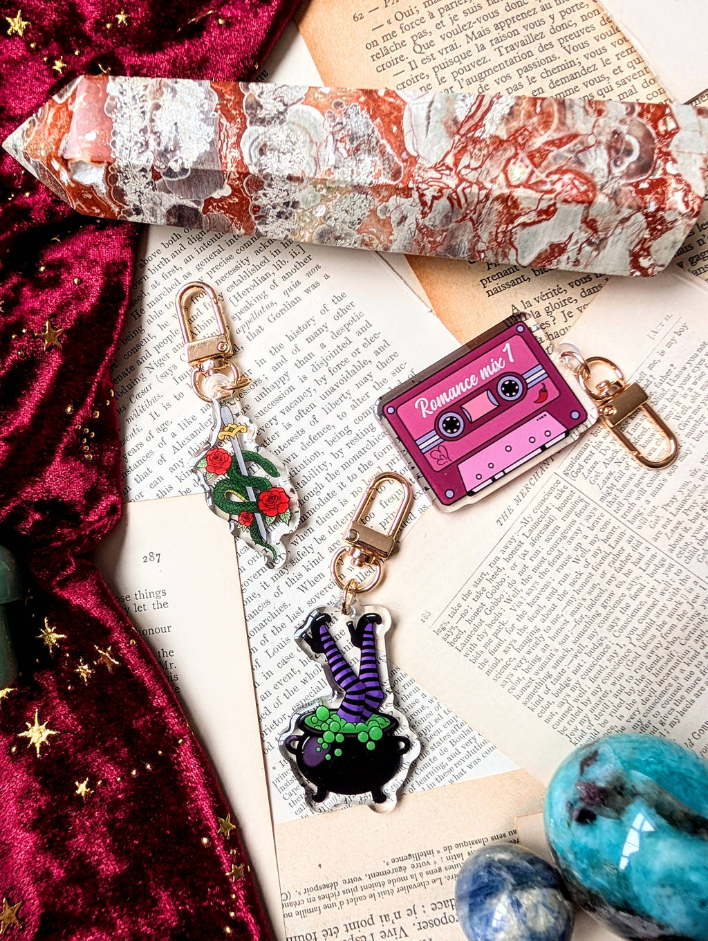 Joyella Design - Snake & Dagger Acrylic Keyring