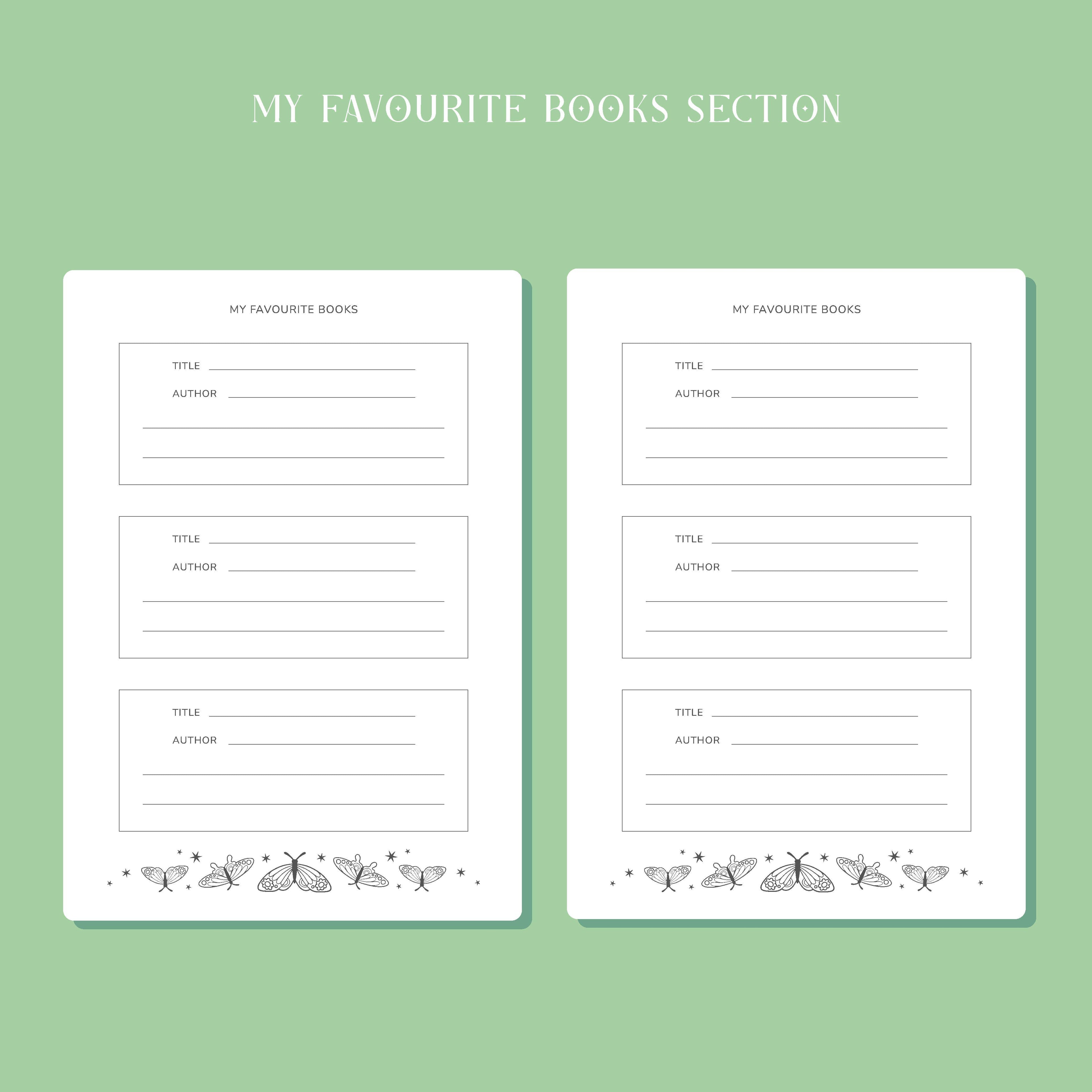 Hopscotch Paper Co. - 50 Page Whimsical Reading Journal