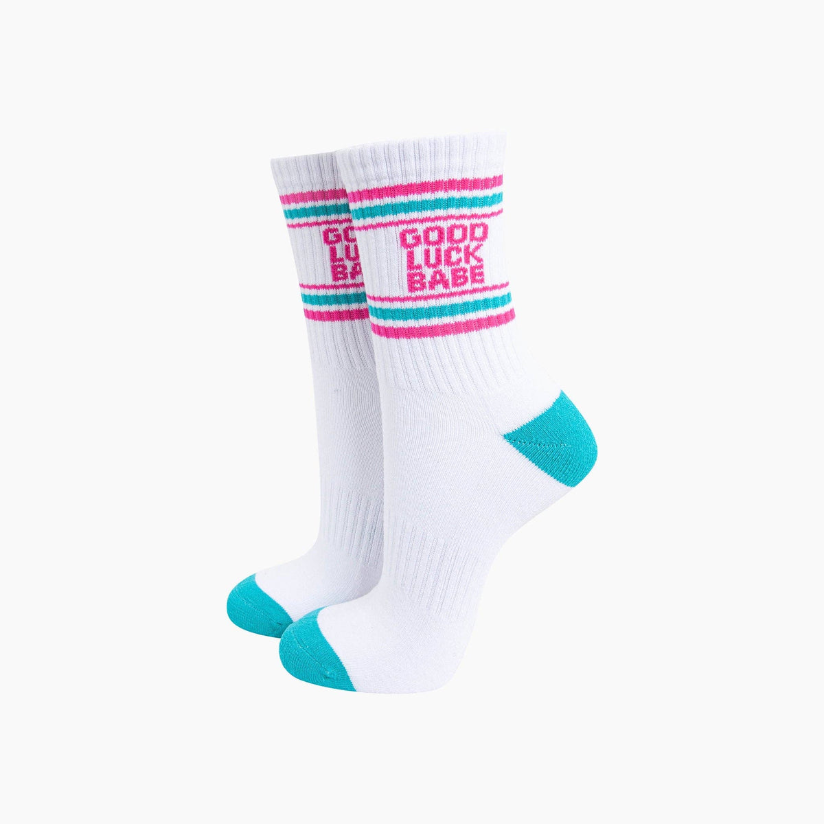 Good Luck Organic Cotton Sports Socks in White