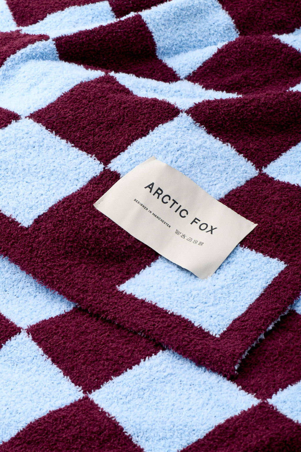The Teddy Throw - 100% Recycled - Blue Check - AW26