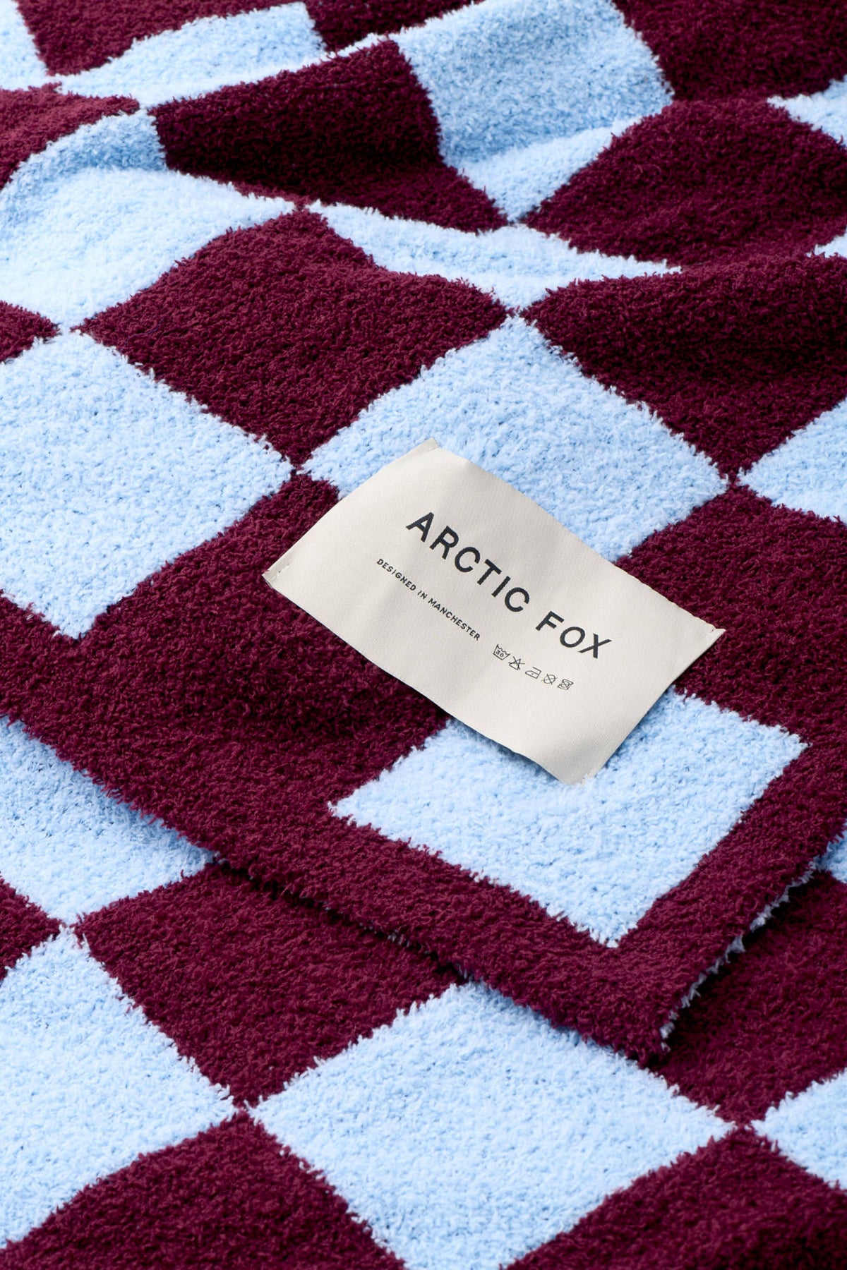 The Teddy Throw - 100% Recycled - Blue Check - AW26
