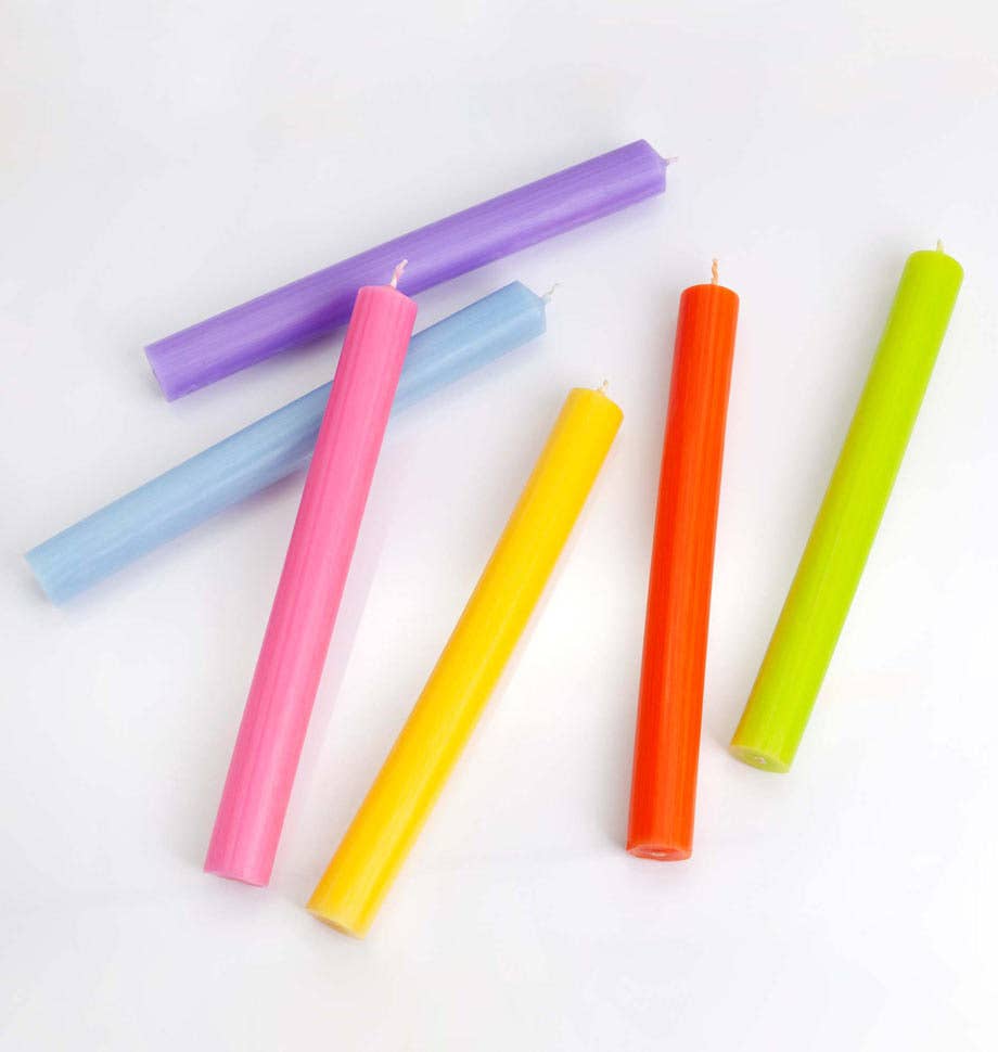 Orange 8 inch Dinner Candles x 20