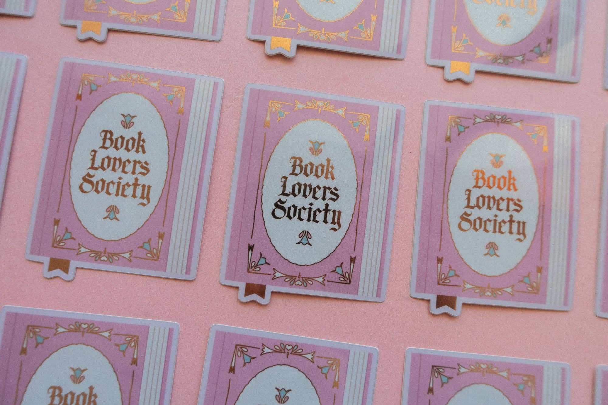 Book Society Sticker [with gold foil]