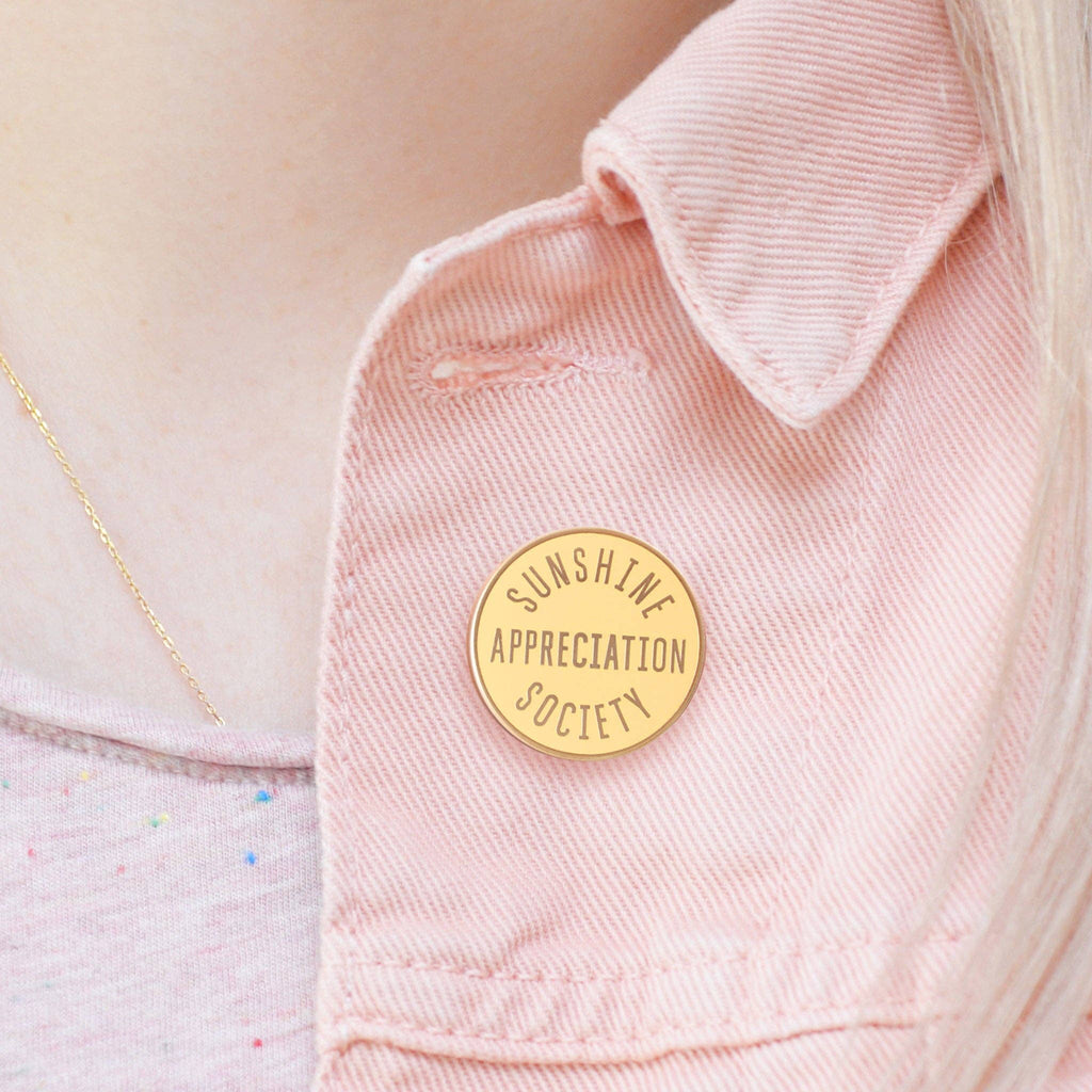 Alphabet Bags - Sunshine Appreciation Society Enamel Pin