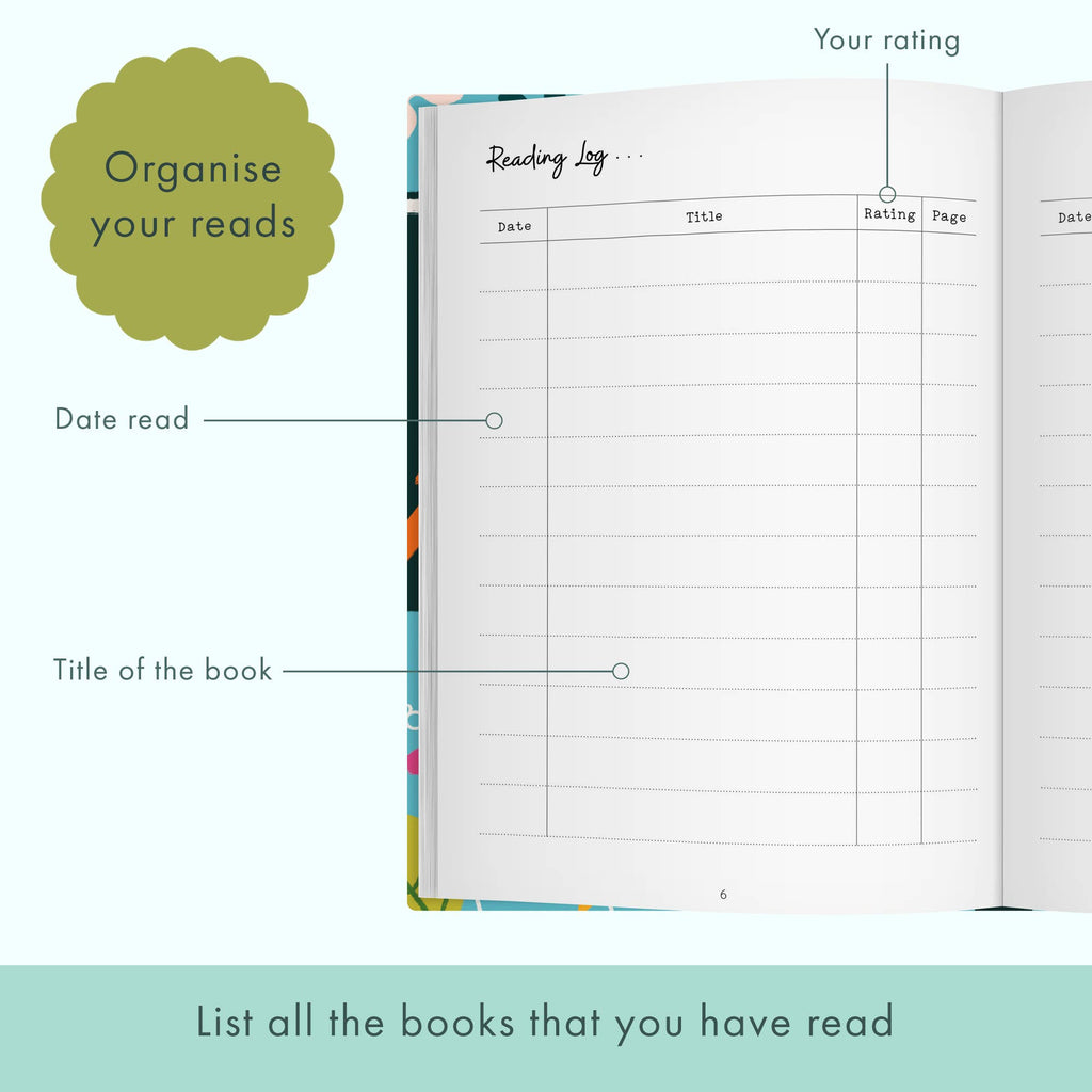 The Reading Journal | Book Tracker | Gift for Book Lovers