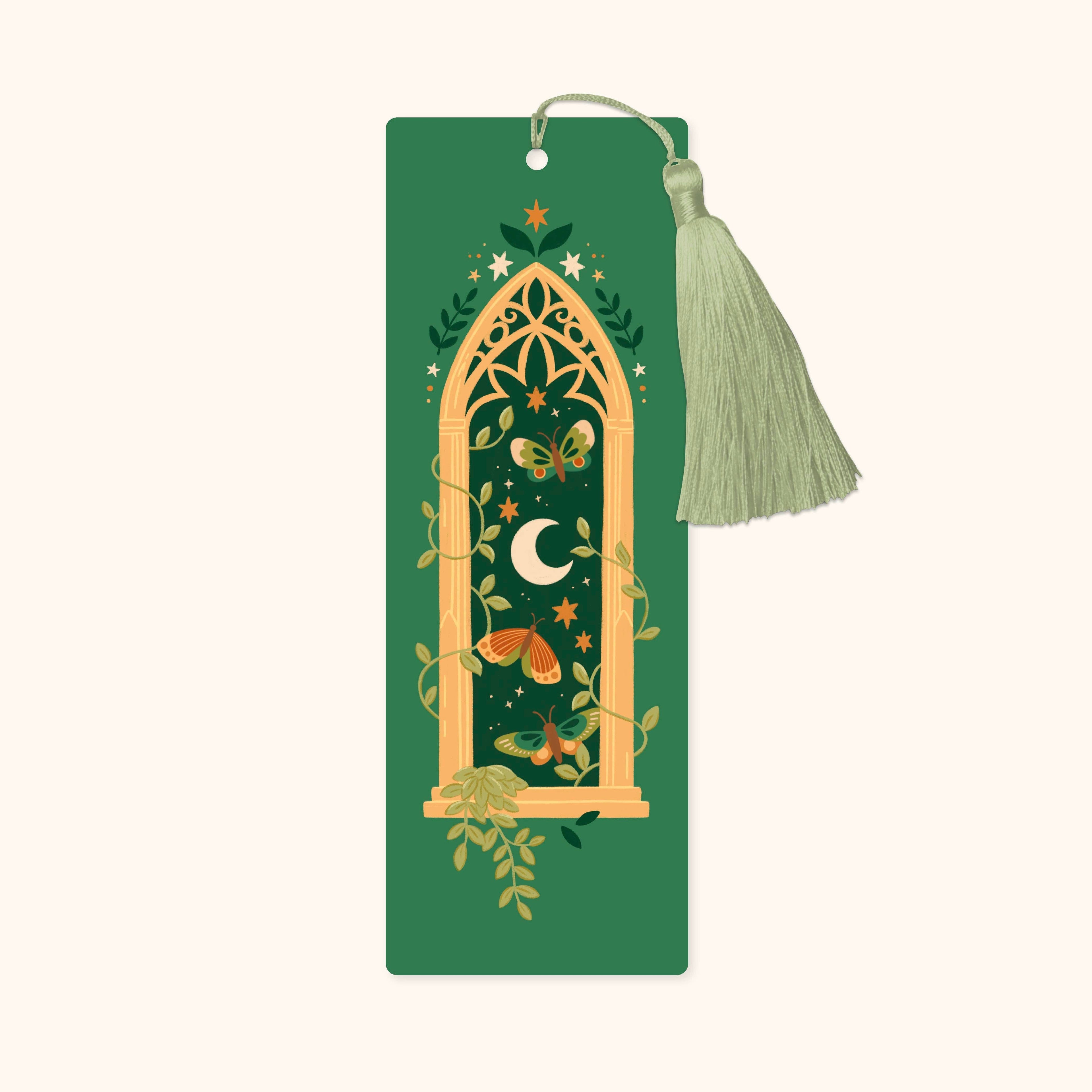 Hopscotch Paper Co. - Forest Window Fantasy Bookmark with Tassel