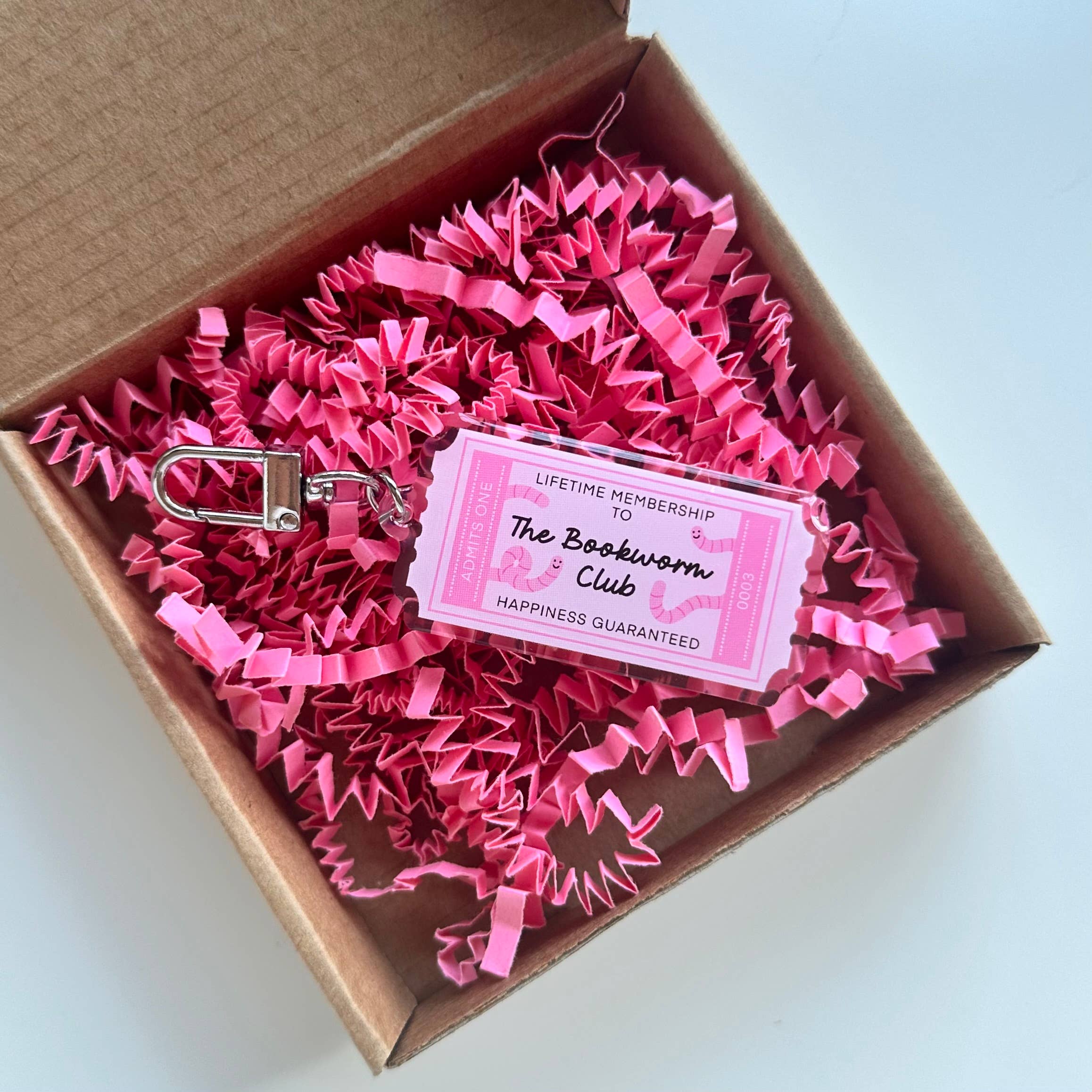 Dolly's Doodles - Bookworm Reading Club Keyring