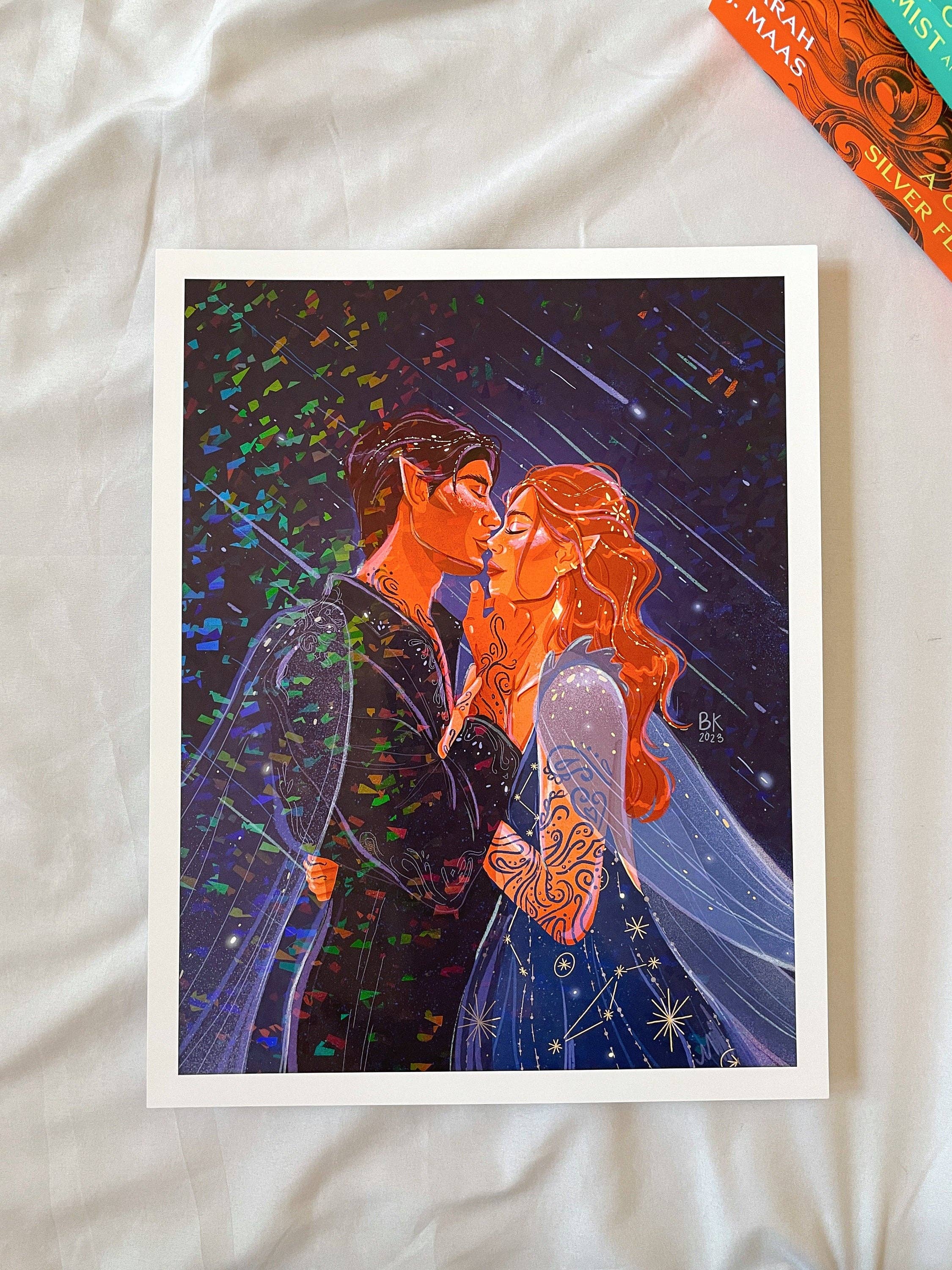 Feyre & Rhysand Holographic print