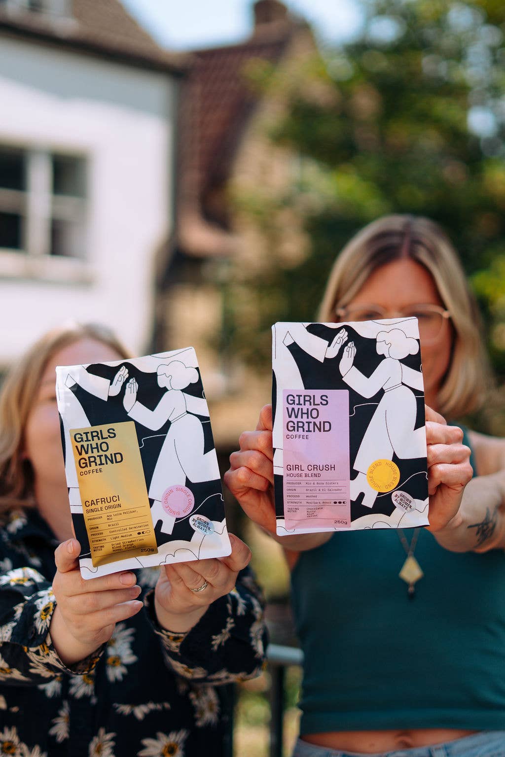 Coffee Beans, Girl Crush, houseblend coffee.