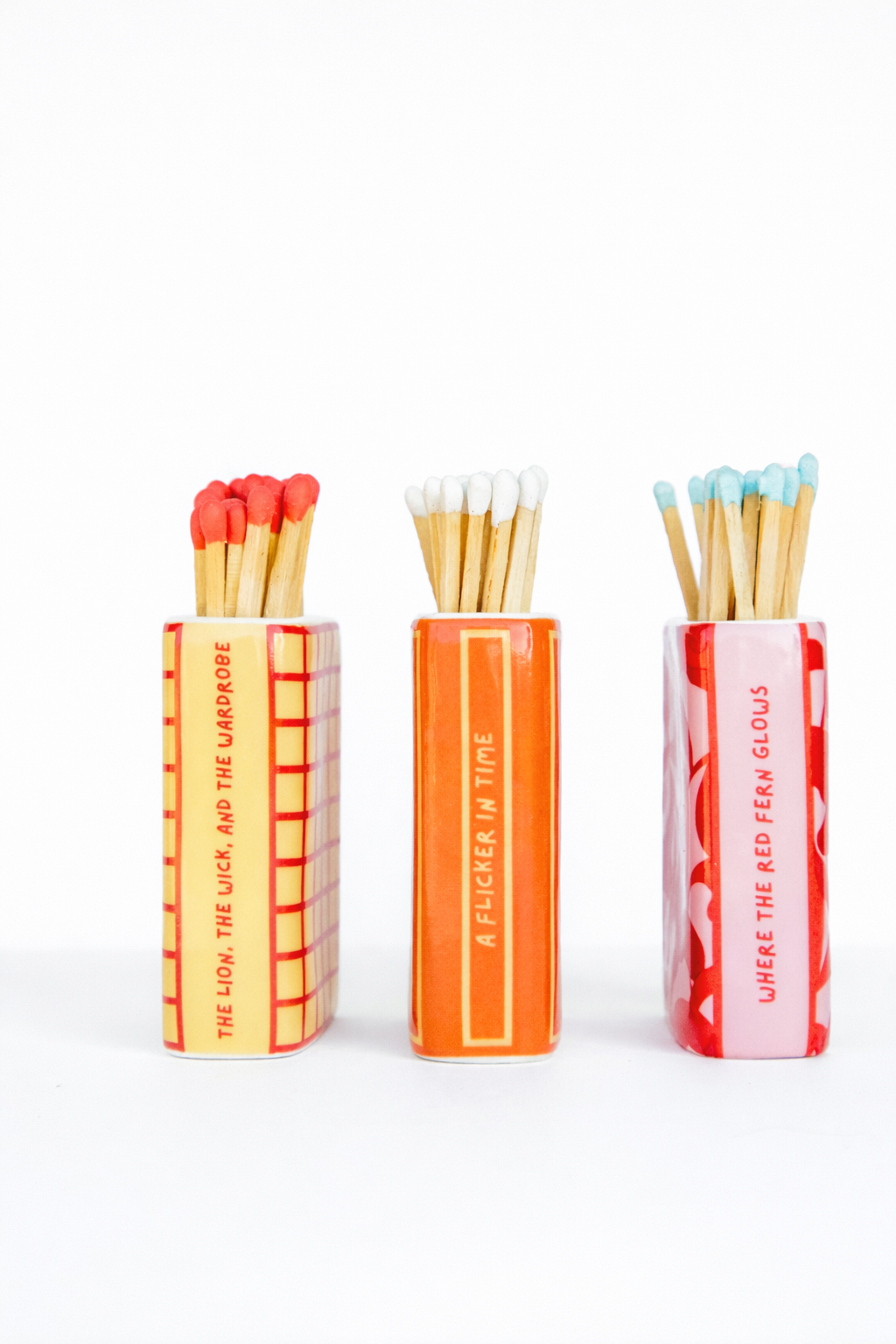 Ceramic Book-Shaped Match Holder & Bud Vase