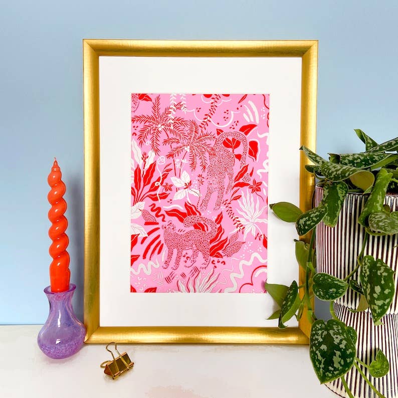Pink Jungle Print