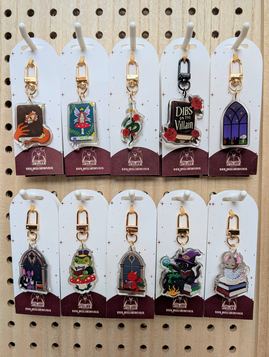 Joyella Design - Dibs on the Villain Acrylic Keyring