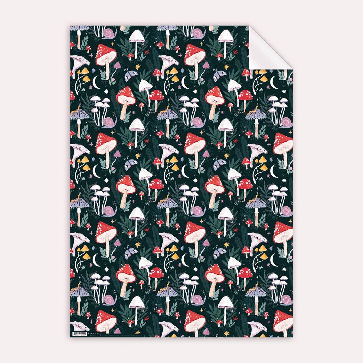 Mushroom Gift Wrap | Mushrooms Wrapping Paper Sheets