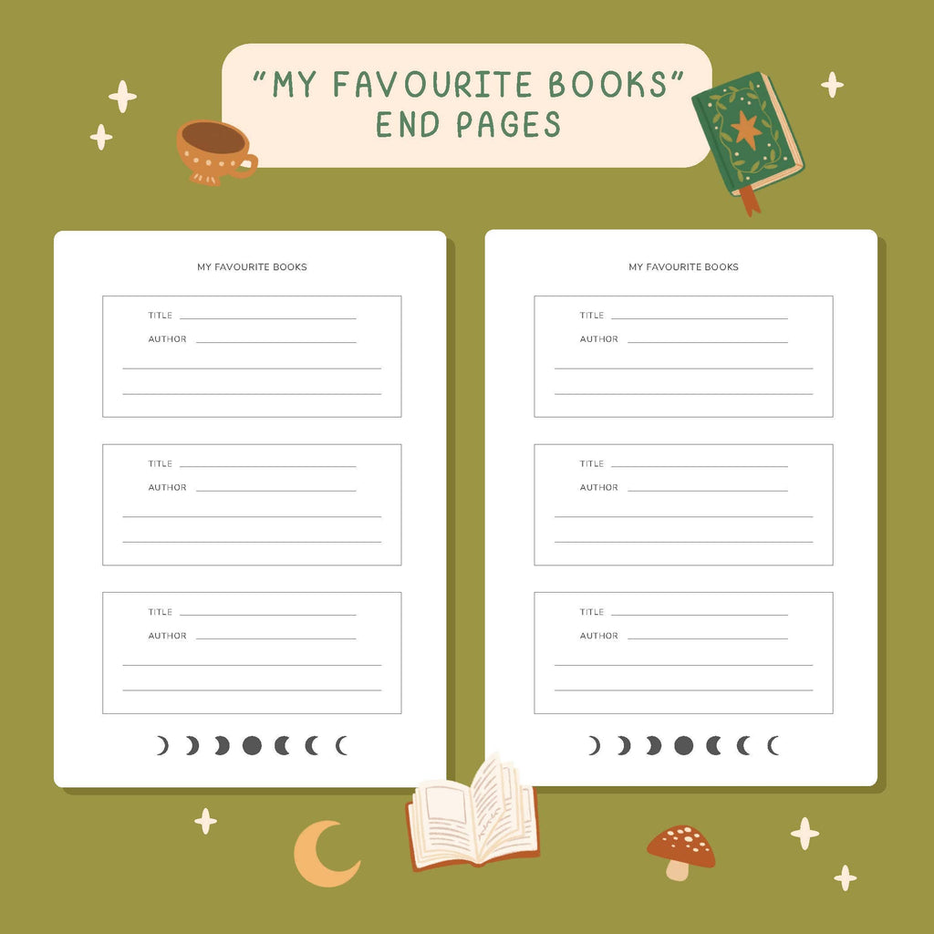 Hopscotch Paper Co. - 50 Page Fantasy Forest Reading Journal