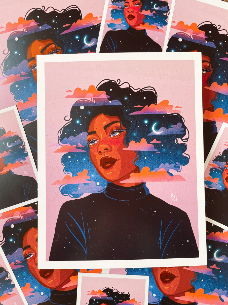 Imported 5x7 Illustrated Print