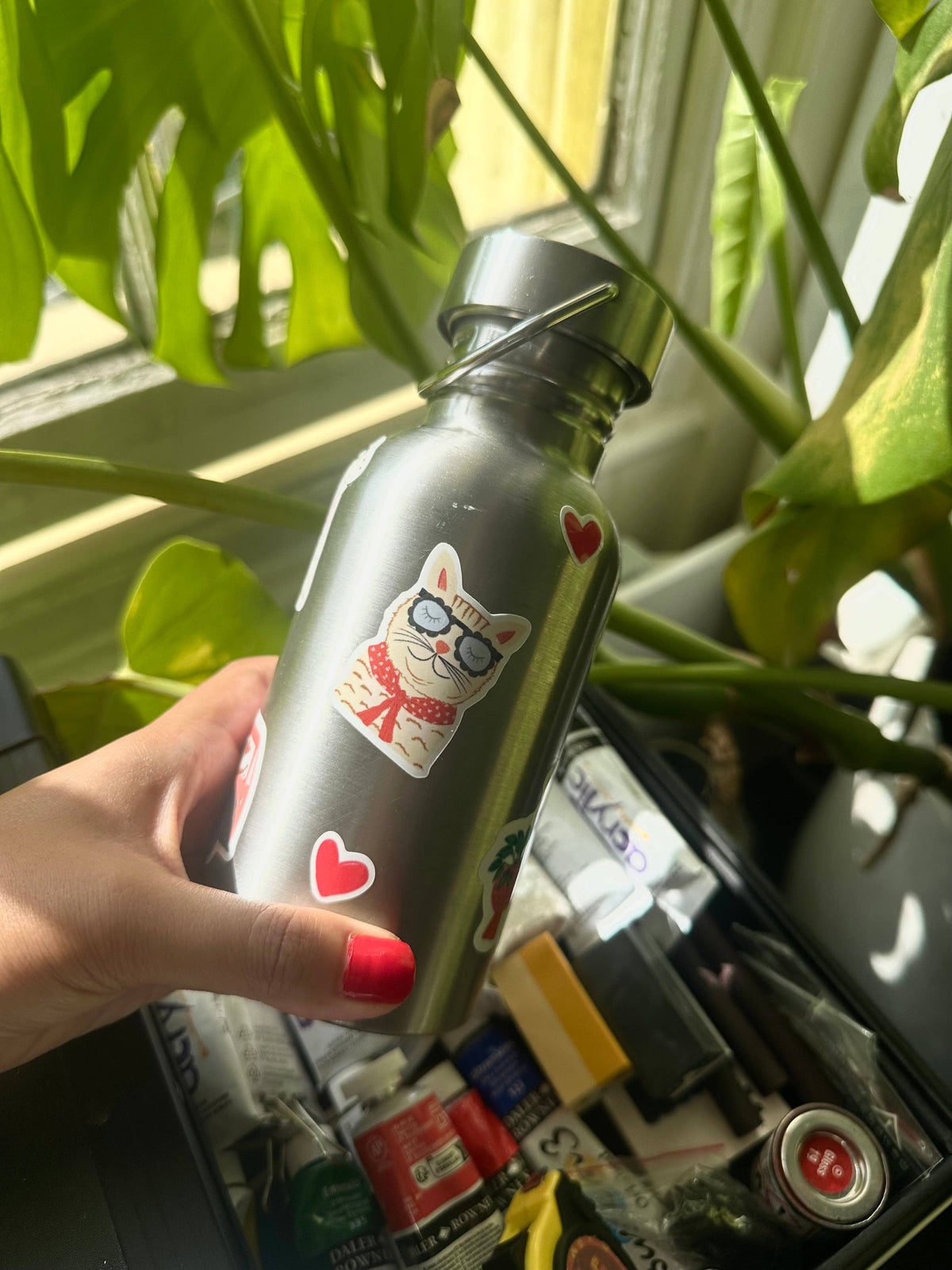 Cute Cat Vinyl Sticker