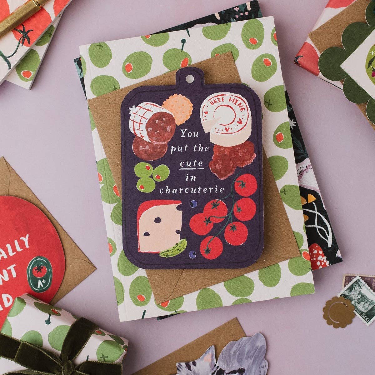 Cute in Charcuterie Board Card | Foodie Anniversary Cards