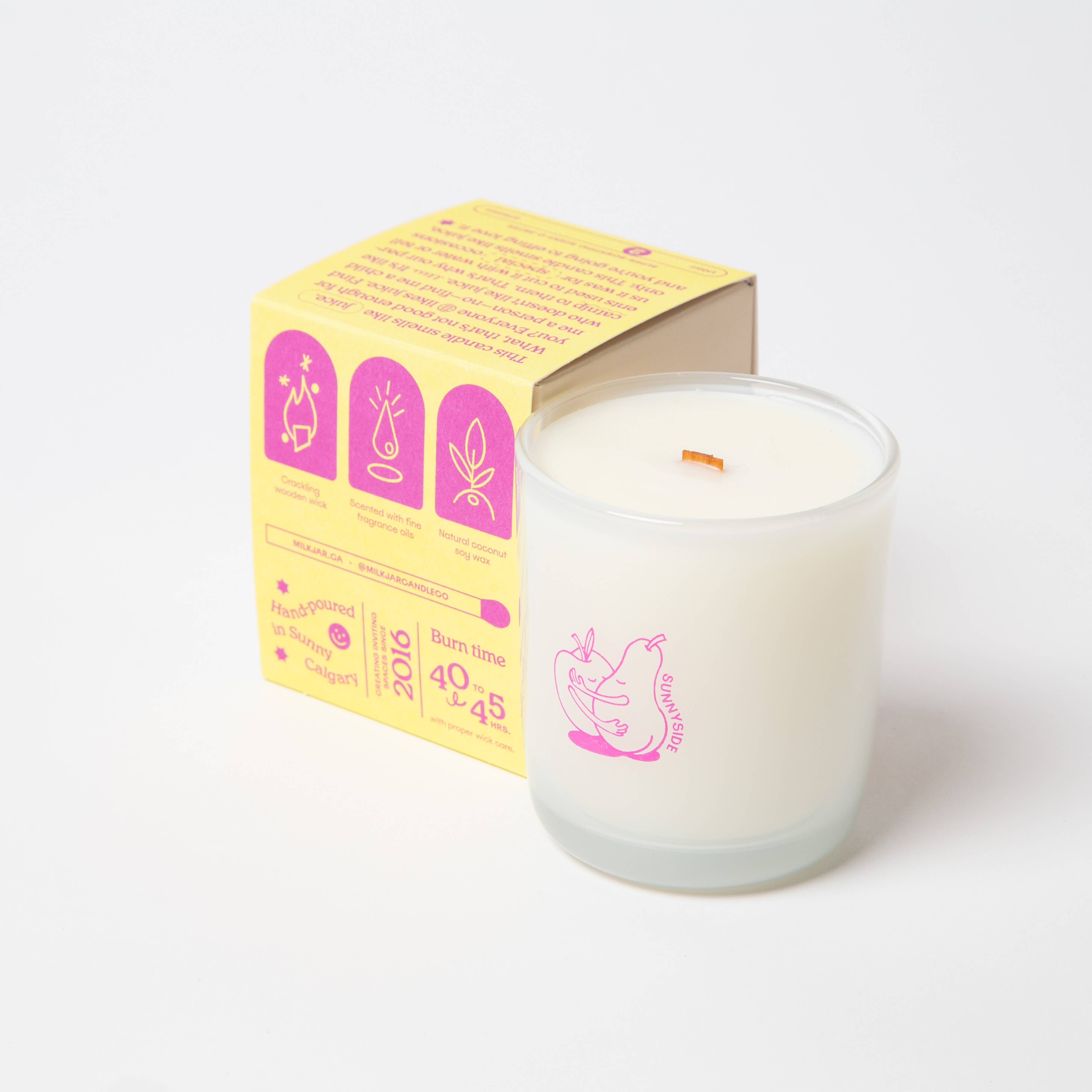 Milk Jar Candle Company - Pear & Nectarine Soy Candle