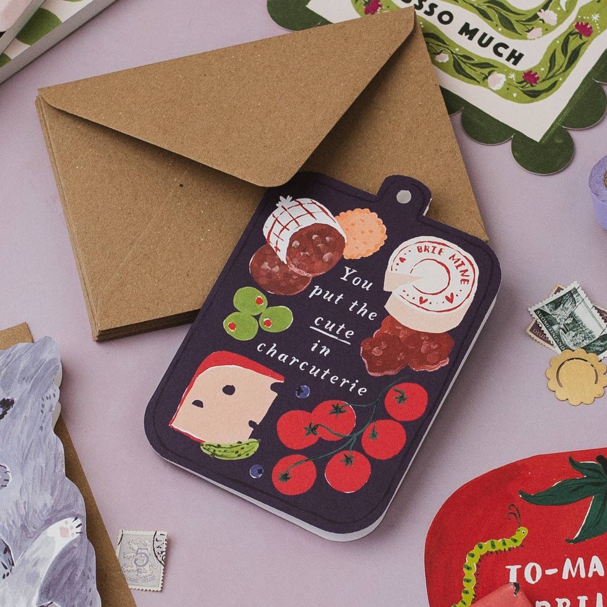 Cute in Charcuterie Board Card | Foodie Anniversary Cards