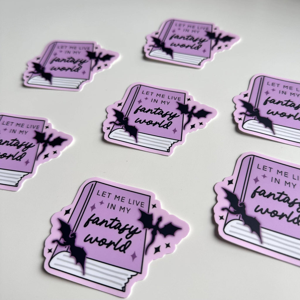 Dolly's Doodles - Let Me Live in My Fantasy World Sticker