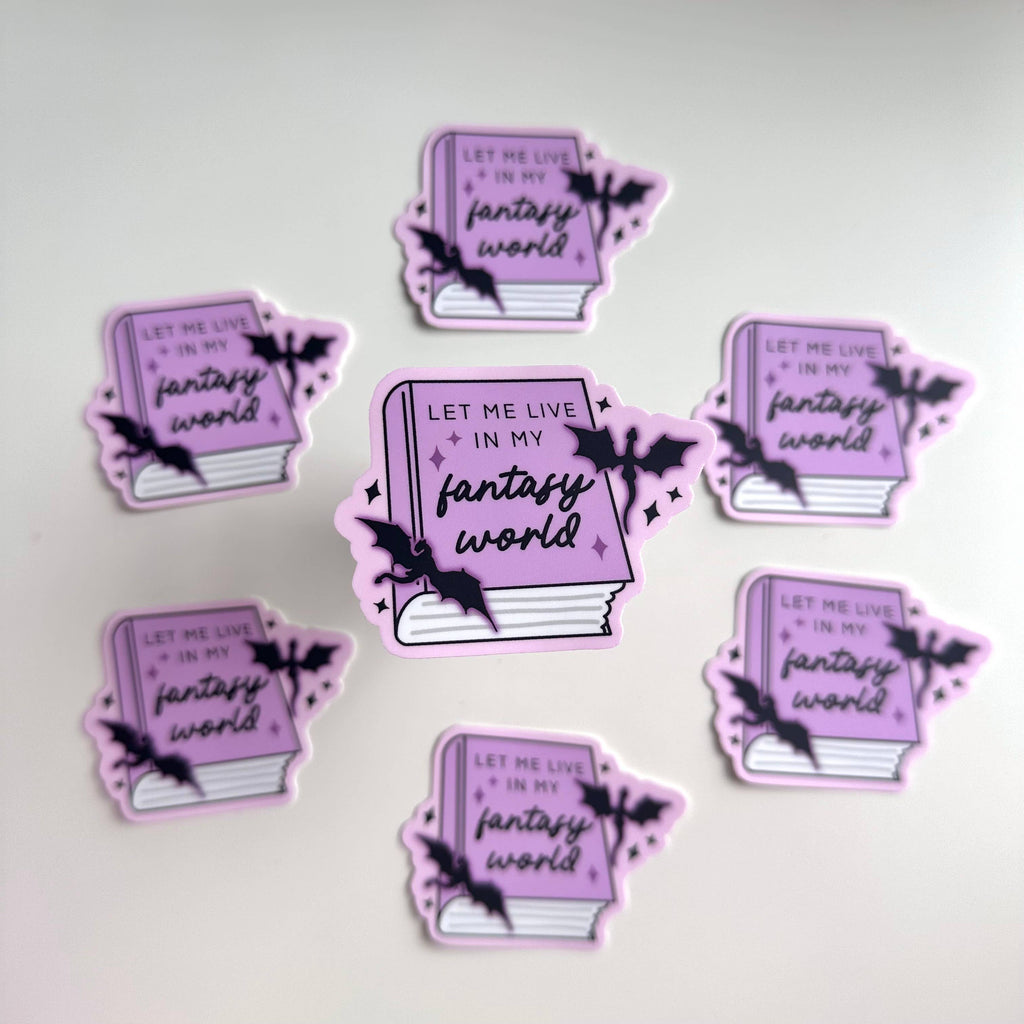 Dolly's Doodles - Let Me Live in My Fantasy World Sticker