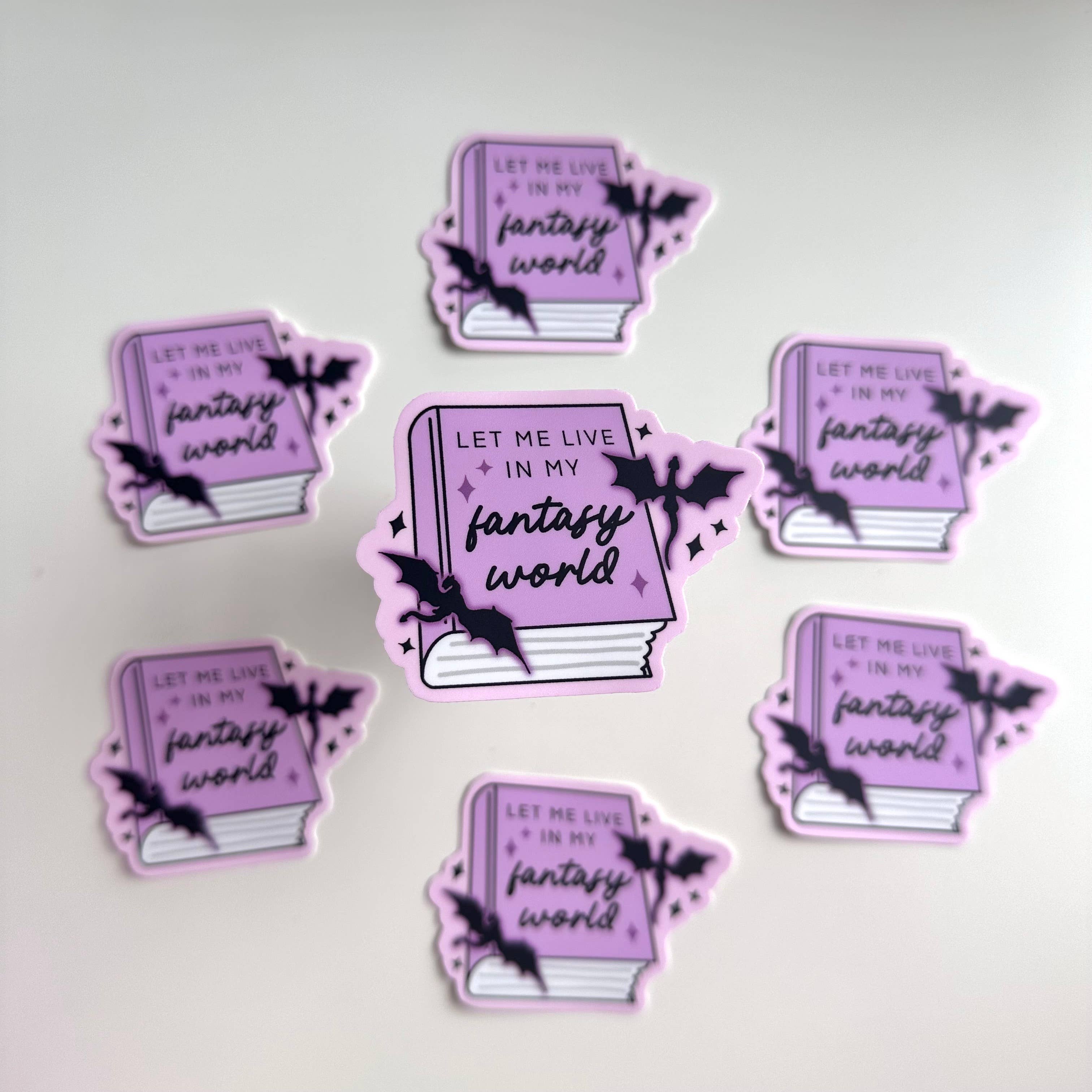 Dolly's Doodles - Let Me Live in My Fantasy World Sticker
