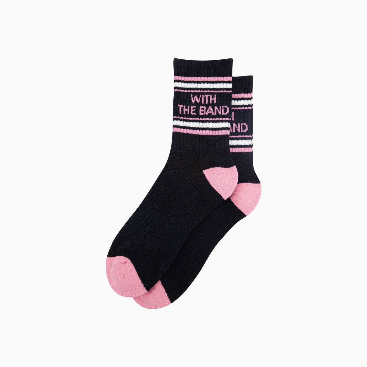 With The Band Organic Cotton Sports Socks in Black