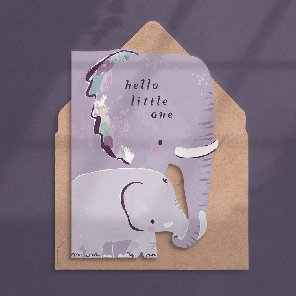 Sister Paper Co. - Elephant New Baby Card