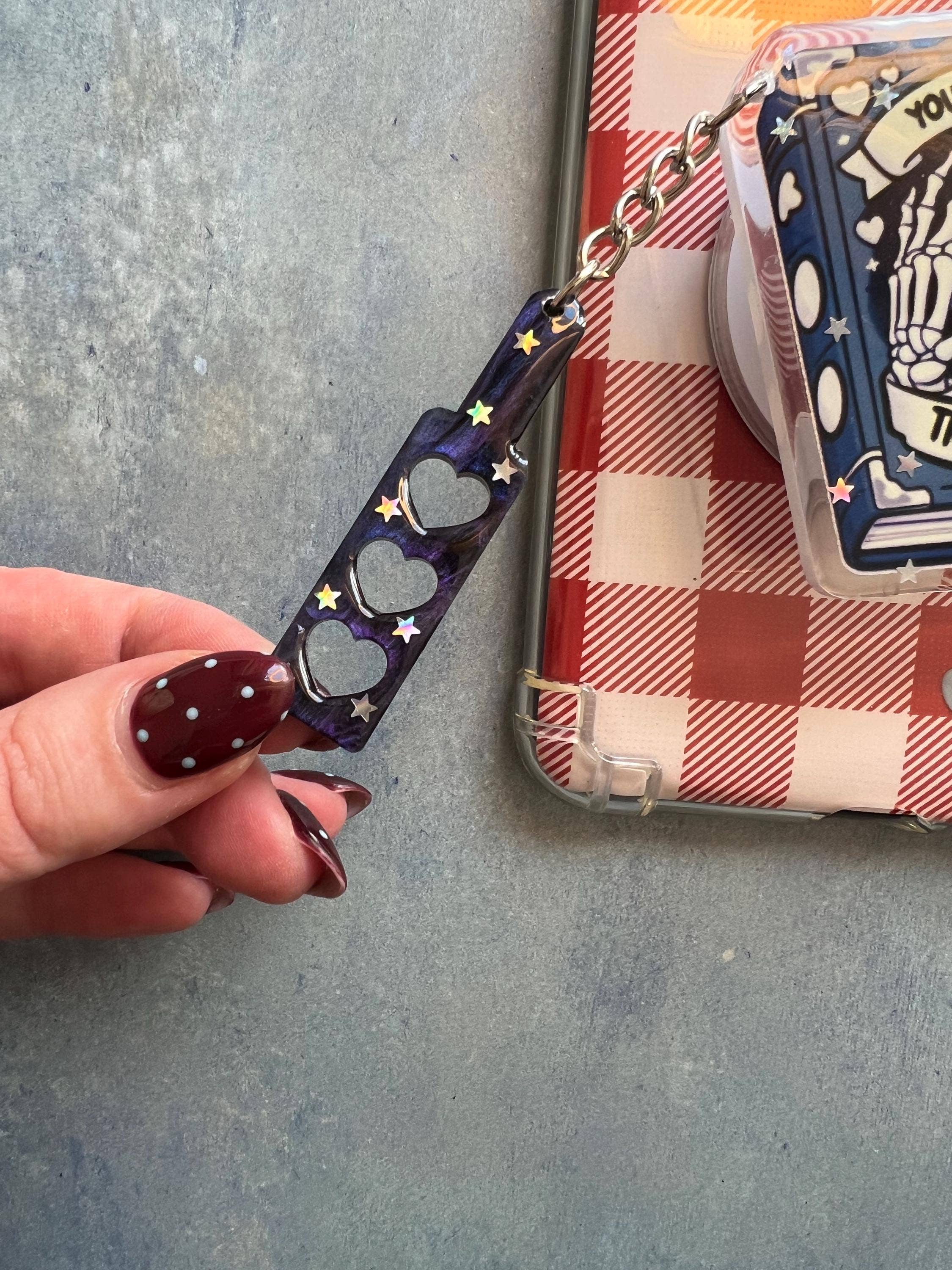 "Trigger Warnings" Luxury Magnetic Kindle Grip & Phone holder