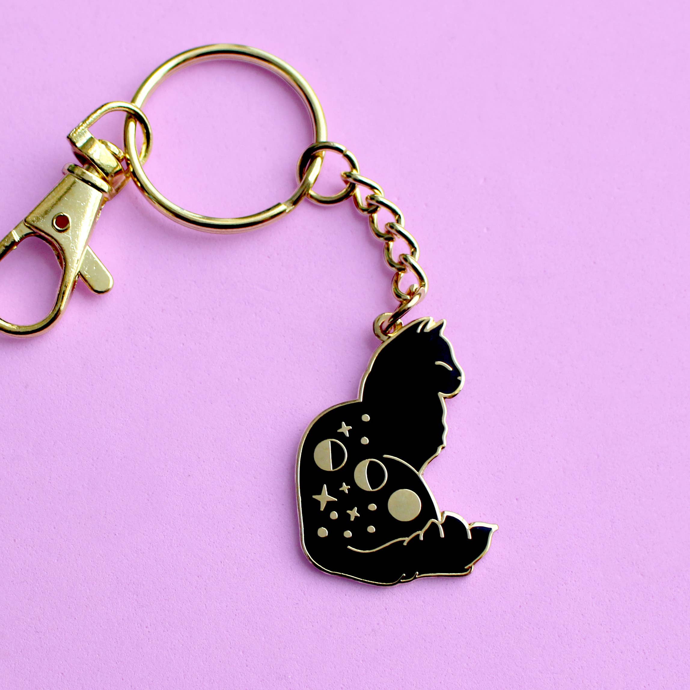Glitter Punk - Celestial Cat Key Chain