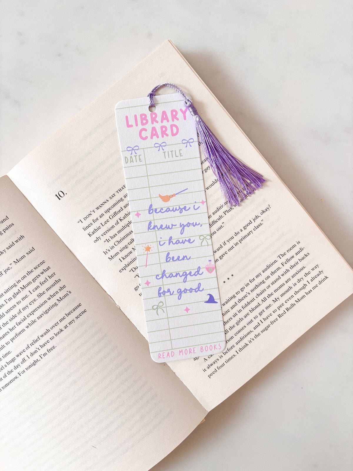 Changed For Good Bookmark | Library Bookmark