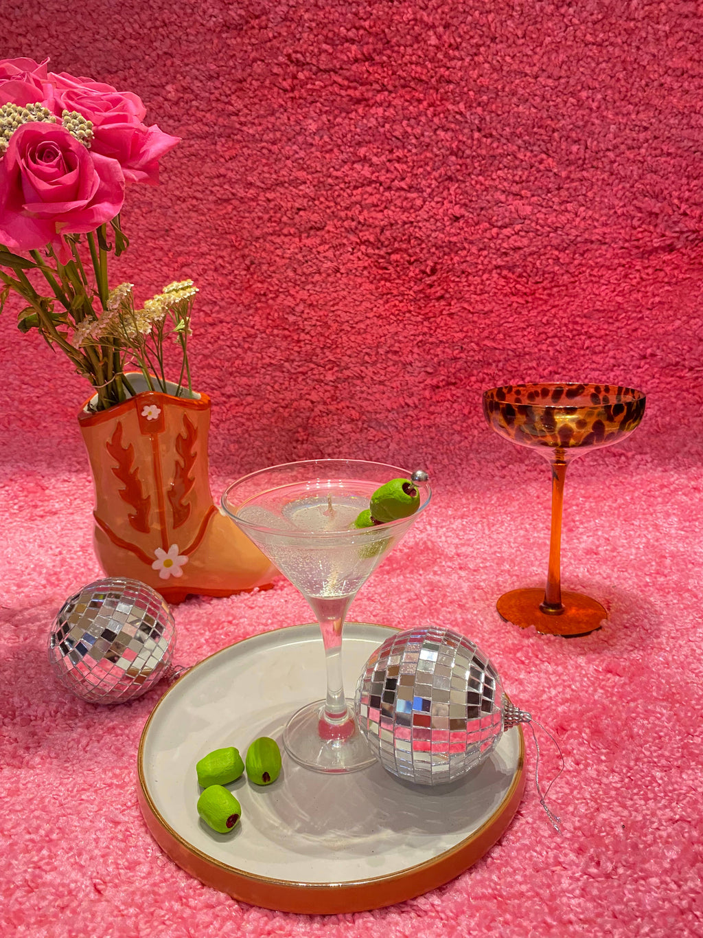 Classic Martini Cocktail Candle