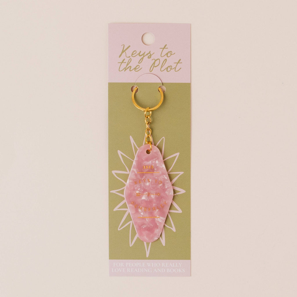 KEYS TO PEMBERLEY Book Lover Motel Keyring