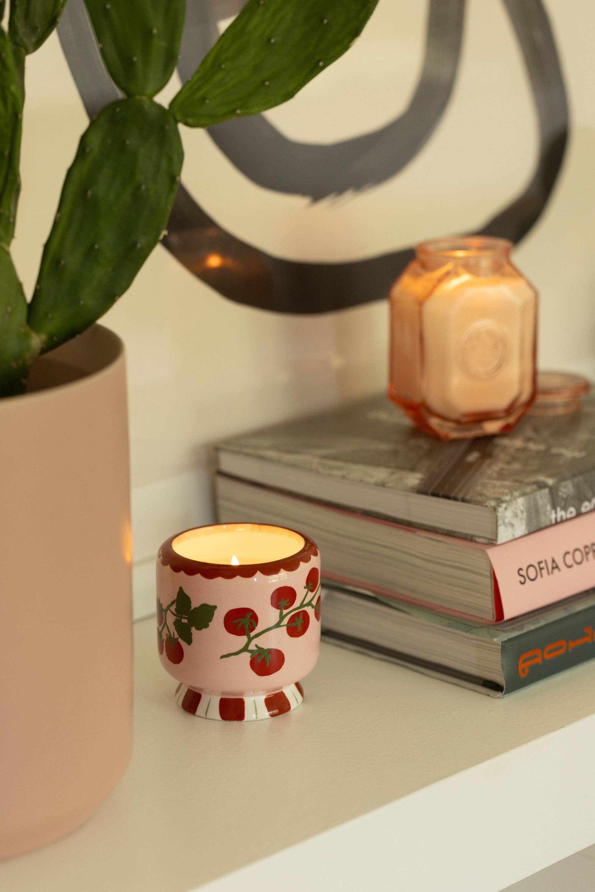 A Dopo 8oz/226g Tomato Vine Ceramic Candle - Heirloom Tomato