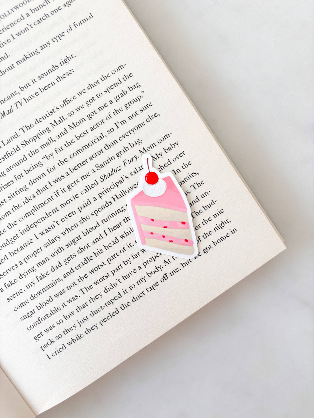 Cute Pink Cake Slice Sticker