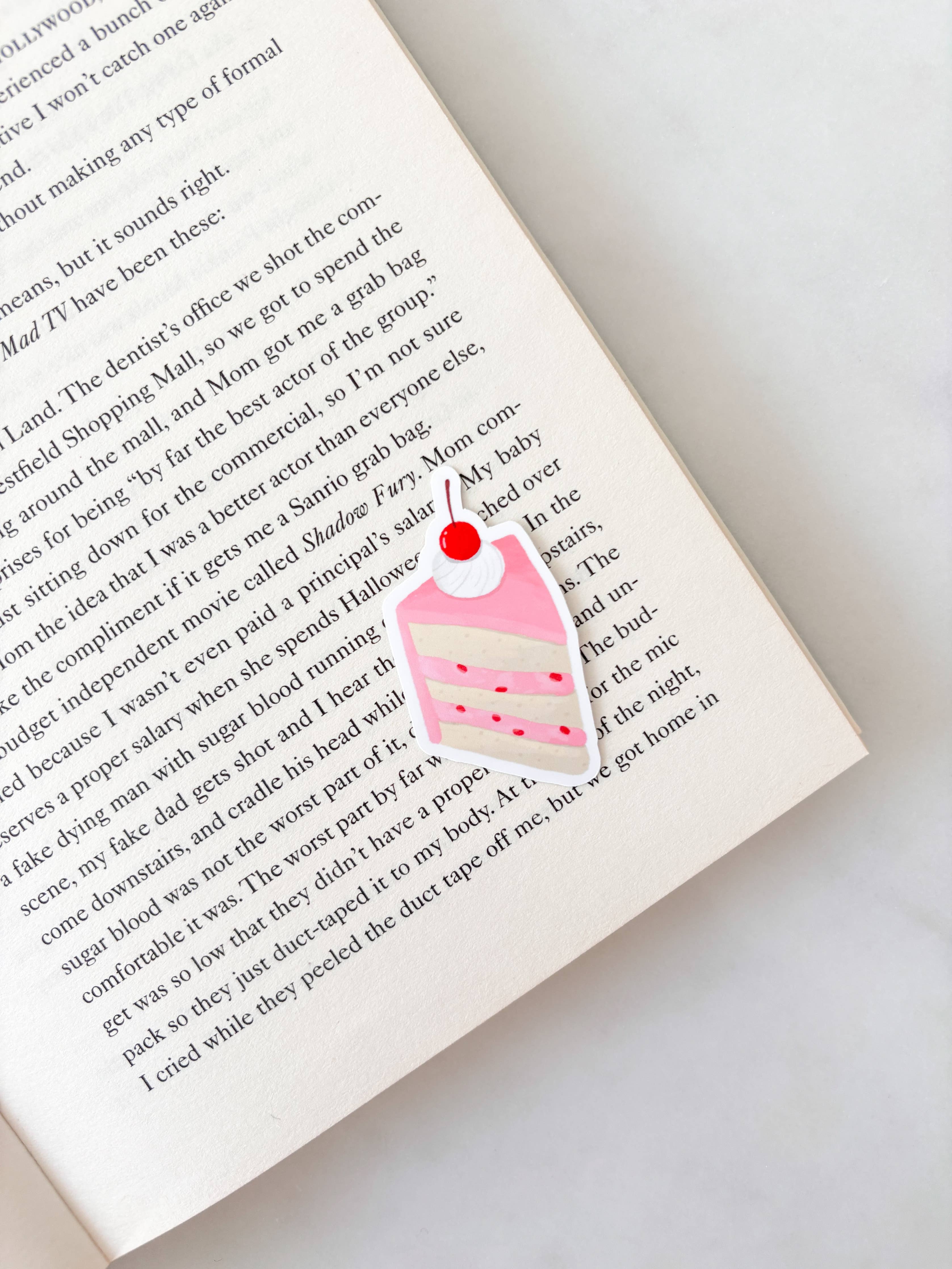 Cute Pink Cake Slice Sticker