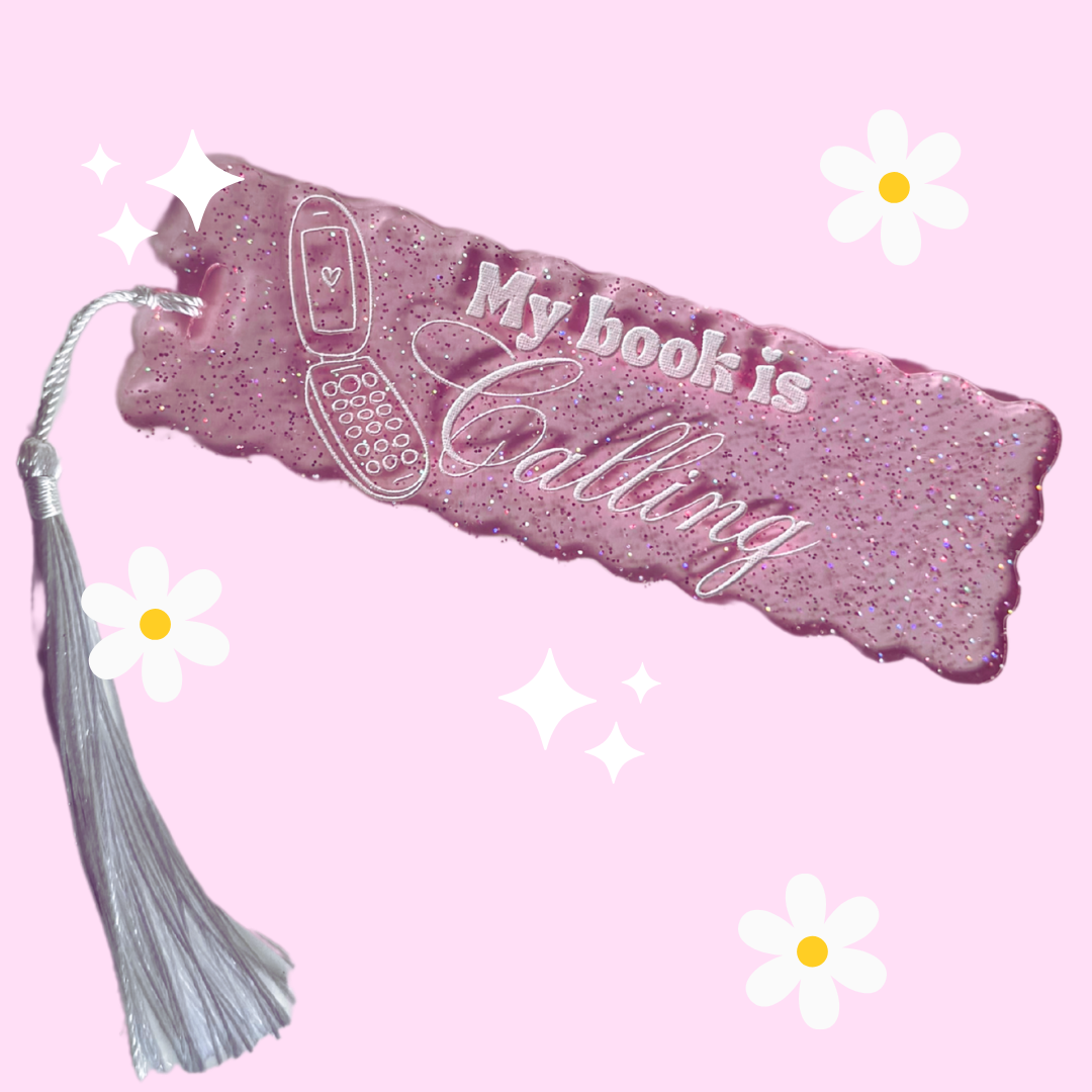 My Book Is Calling Book Mark (Quirky, Funky, Kawaii,Y2K)