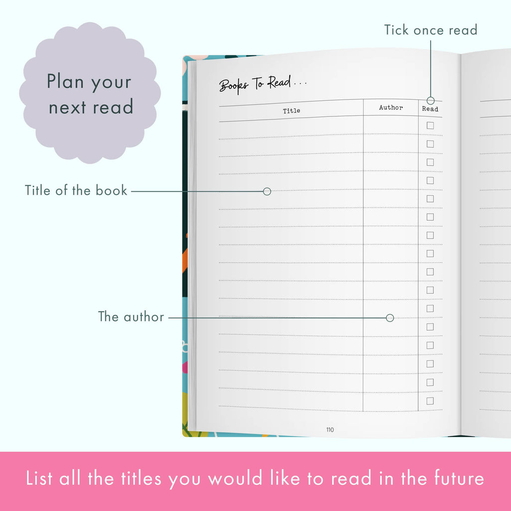 The Reading Journal | Book Tracker | Gift for Book Lovers