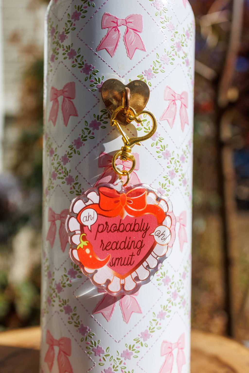 Pin story "Probably Reading Smut" Keychain/Kindle Charm IMPORTED