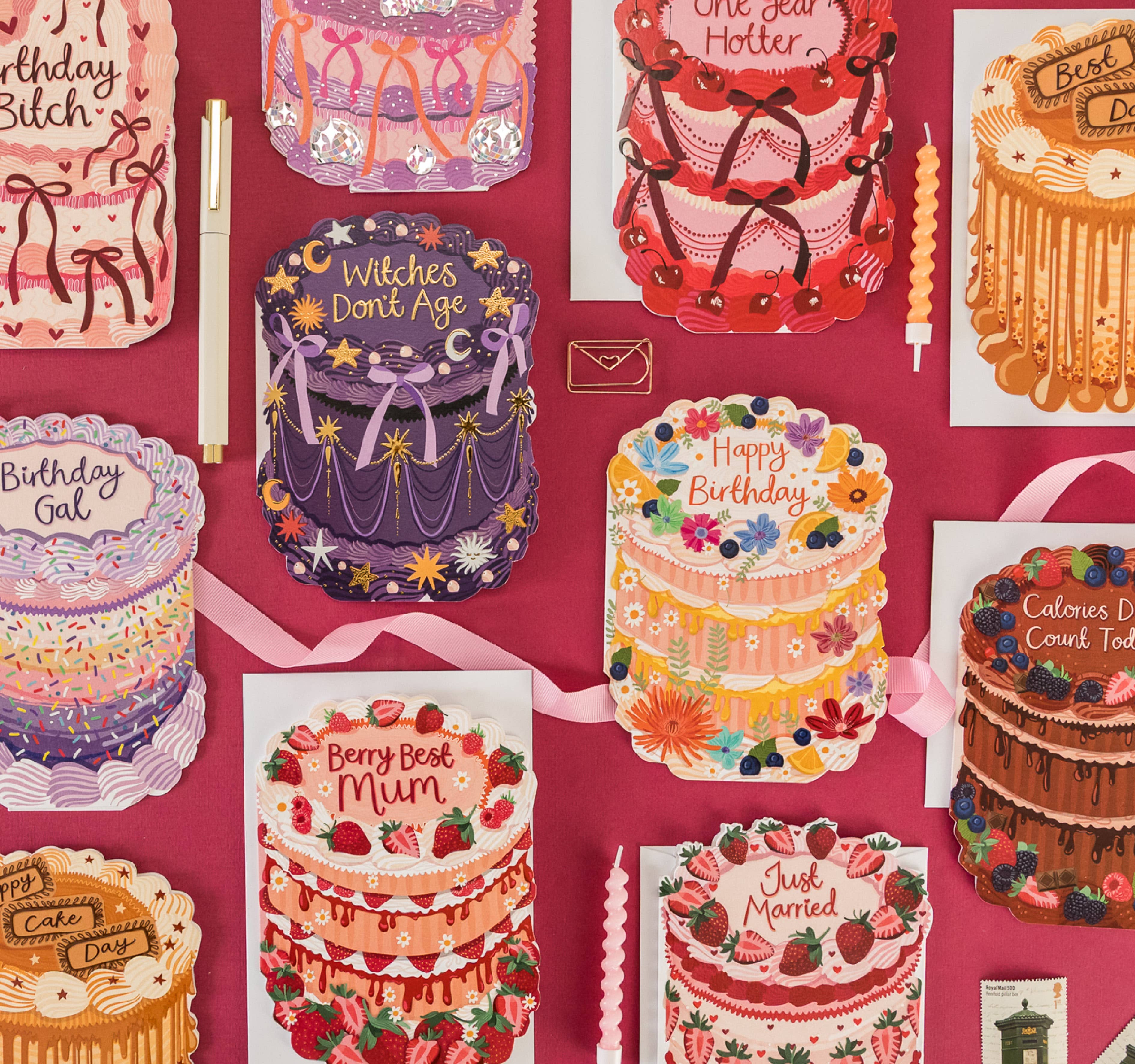 Happy Birthday - Birthday Cake Shaped Greeting Card
