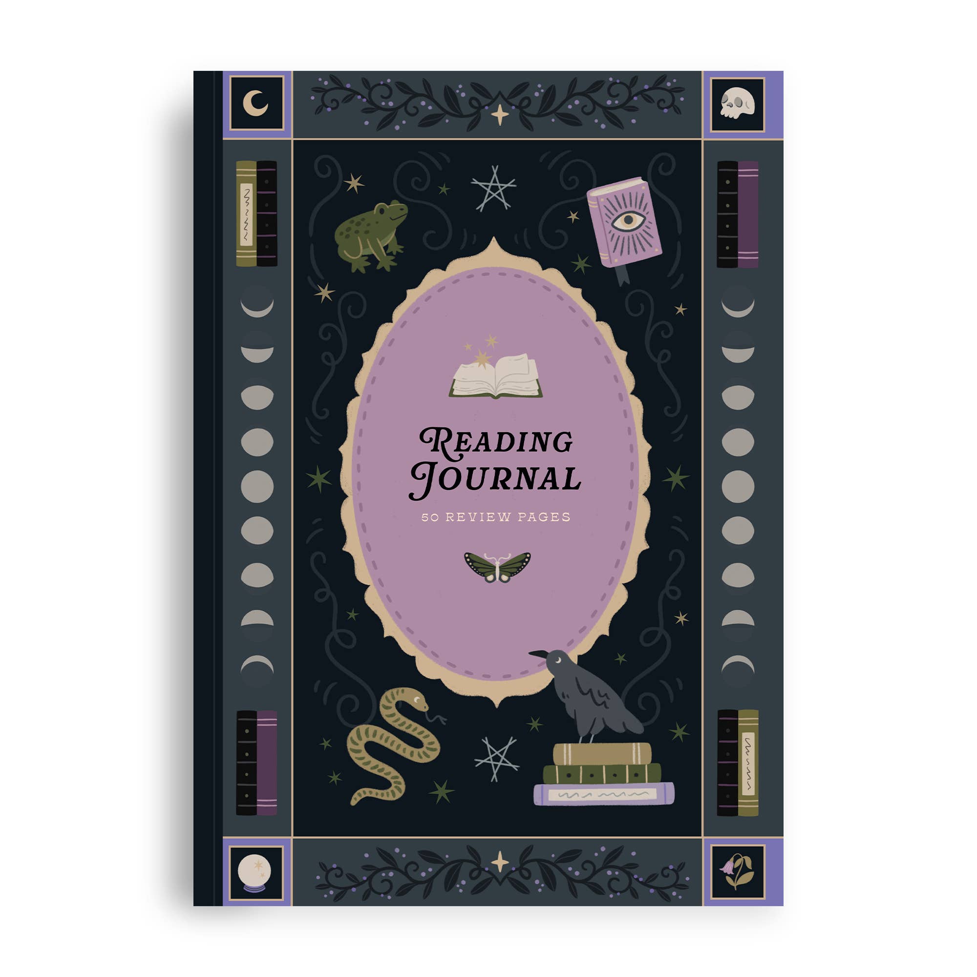 Whimsy Witch Reading Journal – 50 Book Review Notebook
